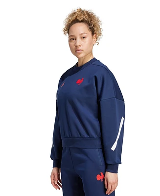 adidas Women's France Travel Crew Neck Sweatshirt