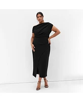 City Chic Plus Sassy Off Shoulder Dress