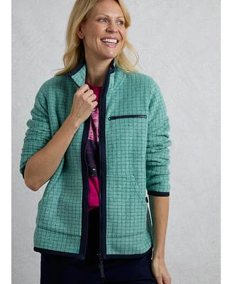 Weird Fish Women's Tilly Long Sleeve 1/4 Zip Grid Fleece