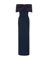 Quiz Women's Scuba Crepe Contrast Wrap Maxi Dress