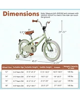 Kids Bike with Adjustable Handlebar Saddle for Growing Children