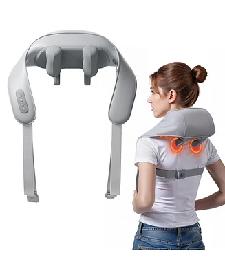 Sugift Deep Tissue 6D Neck Massager Cordless Shiatsu Shoudler Massager with Heat Therapy