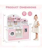 Kids Kitchen Set with Coffee Maker & Accessories Fun Pretend Play Toy for Children