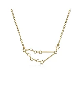 Bling Jewelry Delicate Celestial Astrology Zodiac Capricorn Constellation Stars Necklace Gold Plated Sterling Silver