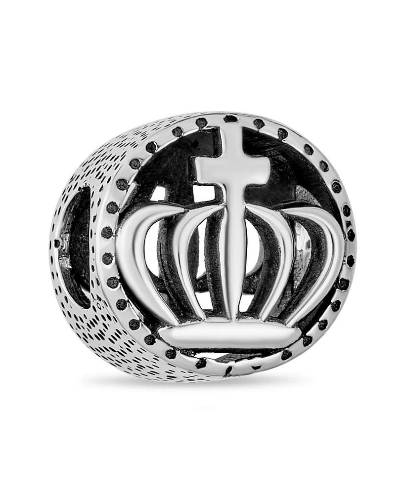 Bling Jewelry Bff Best Friends Charm Bead Irish Crown Cross Celtic Claddagh Sterling Silver