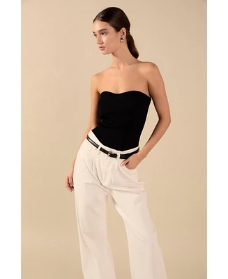 endless rose Women's Knit Strapless Top
