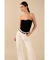 endless rose Women's Knit Strapless Top