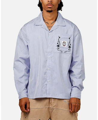 Carre Men's Floral Oversized Button Up Shirt