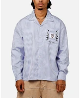 Carre Men's Floral Oversized Button Up Shirt