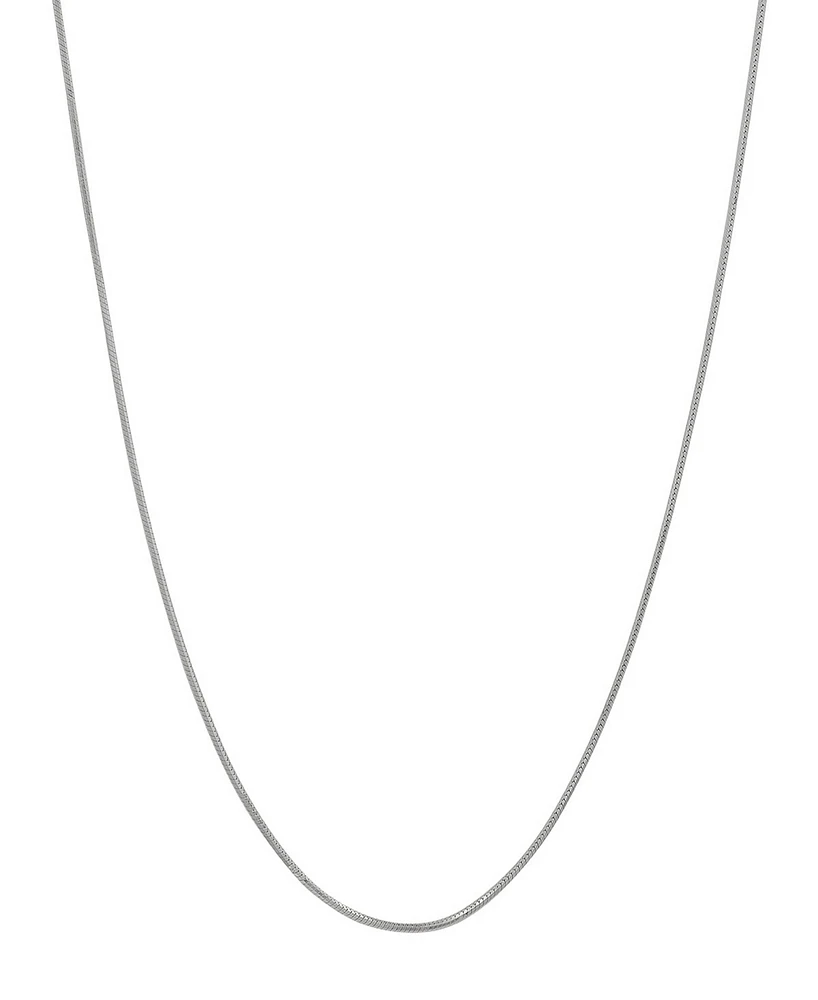Steeltime Women's Sterling Silver Snake Chain Necklace