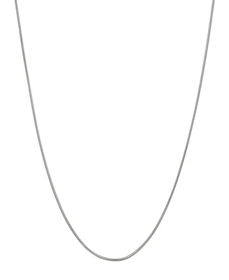 Steeltime Women's Sterling Silver Snake Chain Necklace