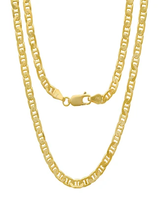 Steeltime Unisex 14K Gold Plated Mariner Superflat Necklace