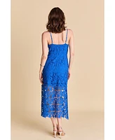 endless rose Women's Lace Cami Midi Dress