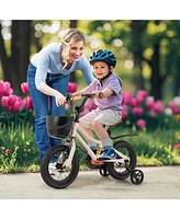 Kids Bike with Basket and Adjustable Handlebar for 3-4 Years Old