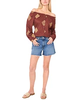 Vince Camuto Women's Cotton Off-The-Shoulder Blouse