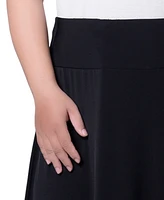 Ny Collection Plus Wide Yoked Maxi Skirt