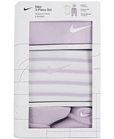 Nike Baby Boy or Girl Bodysuit, Pants & Terry Socks, 3 Piece Gift Set