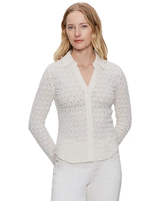 Sanctuary Women's Dreamgirl Lace Button-Up Shirt