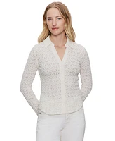 Sanctuary Women's Dreamgirl Lace Button-Up Shirt
