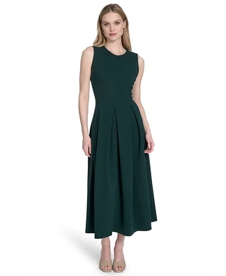 Calvin Klein Women's Sleeveless Midi A-Line Dress