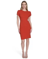 Calvin Klein Tulip-Sleeve Sheath Dress