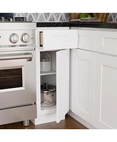 Casainc W12" X H34.5" D24" Plywood Ready to Assemble Floor Base Kitchen Cabinet
