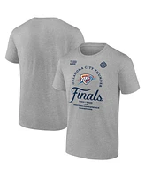 Fanatics Men's Steel Oklahoma City Thunder 2025 Nba Western Conference Champions Locker Room T-Shirt