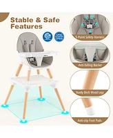 Slickblue Toddler 6 in 1 High Chair Ages 6-36 Months