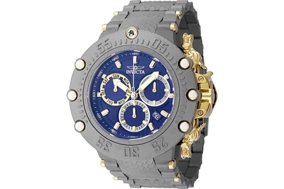 Invicta Men's 48193 Subaqua Quartz 2 Hand Blue, Gold, Titanium Dial Watch