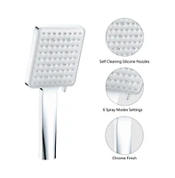 Rainsken Chrome high pressure multi function with hand held shower faucet