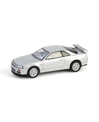 1/64 1999 Nissan Skyline V-Spec R34 Silver, 25th Anniversary Series