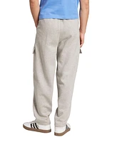 adidas Men's All Season Fleece Loose Cargo Open Hem Pants