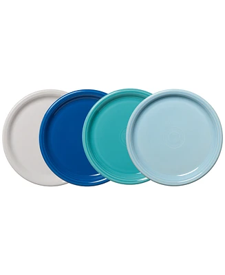 Fiesta Coastal Blues Bistro Coupe Dinner Plates, Set of 4