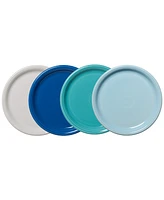 Fiesta Coastal Blues Bistro Coupe Dinner Plates, Set of 4