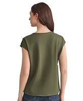 Jones New York Women's Embellished Drop Shoulder Top