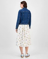 Levis Womens Original Denim Trucker Jacket Adore Midi Dress