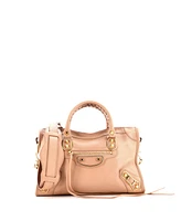 Pre-Owned Balenciaga Small City Classic Metallic Edge Bag Leather