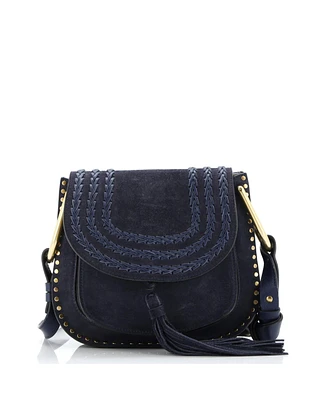 Pre-Owned Chloe Mini Hudson Handbag Whipstitch Suede
