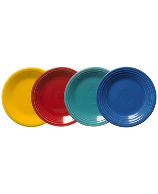 Fiesta Vibrant Classic Rim Salad Plates, Set of 4