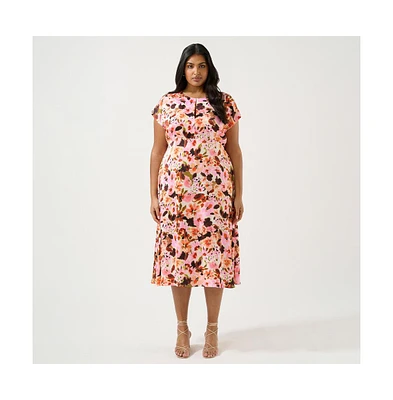 Atreides Floral Midi Dress