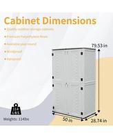 Mondawe American Style 2-Tier Outdoor Storage Cabinet