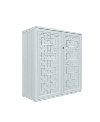 Mondawe Resin Storage Cabinet (Includes Metal Shelf)