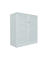 Mondawe Resin Storage Cabinet (Includes Metal Shelf)