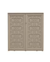 Mondawe Resin Storage Cabinet (Includes Metal Shelf)