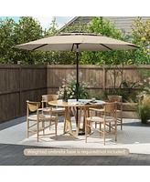 3-tier Vented Patio Umbrella with Push Button Tilt