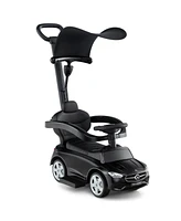 3-in-1 Mercedes Benz Ride-On Toddler Sliding Car with Push Handle