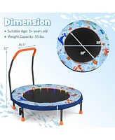 Mini Trampoline Folding Small Rebounder for Kids with Lights