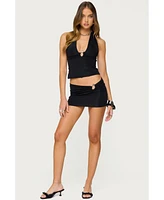 Edikted Women's Billey Metal Ring Halter Top
