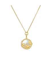 Take Flight Butterfly Pearl Locket Necklace