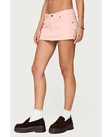 Edikted Women's Sukie Denim Mini Skort